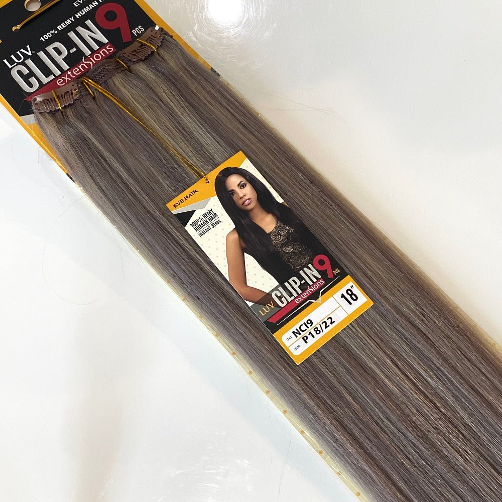 Luv | 9pc Clip-in Human Hair Extensions 18