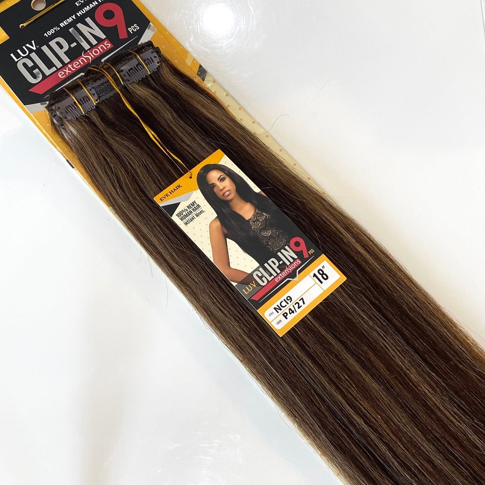 Luv | 9pc Clip-in Human Hair Extensions 18