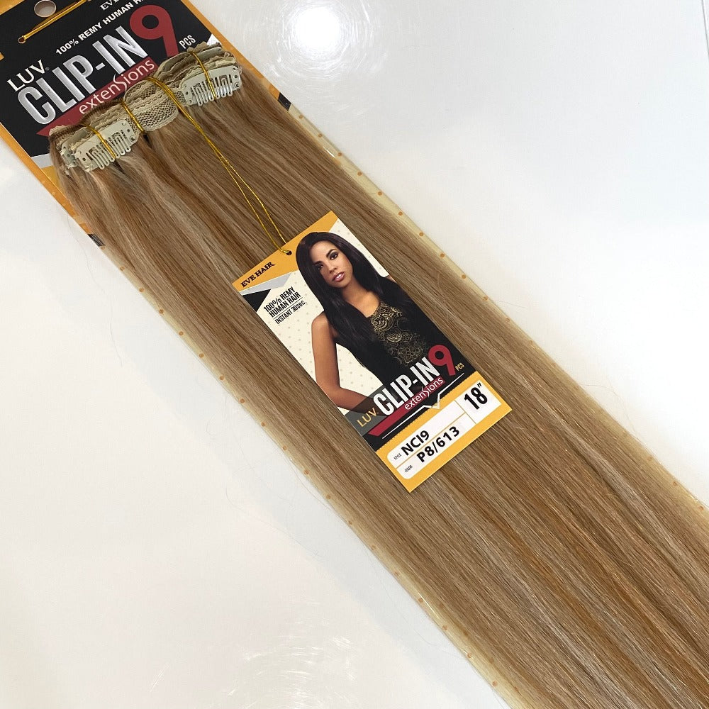 Luv | 9pc Clip-in Human Hair Extensions 18